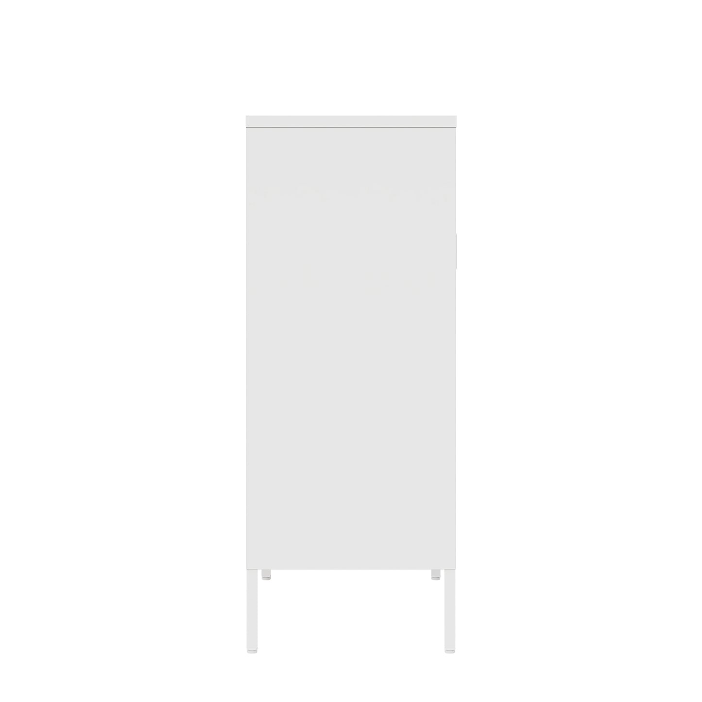 Amelia Modern 32" Metal Accent Cabinet in White AF008-WH