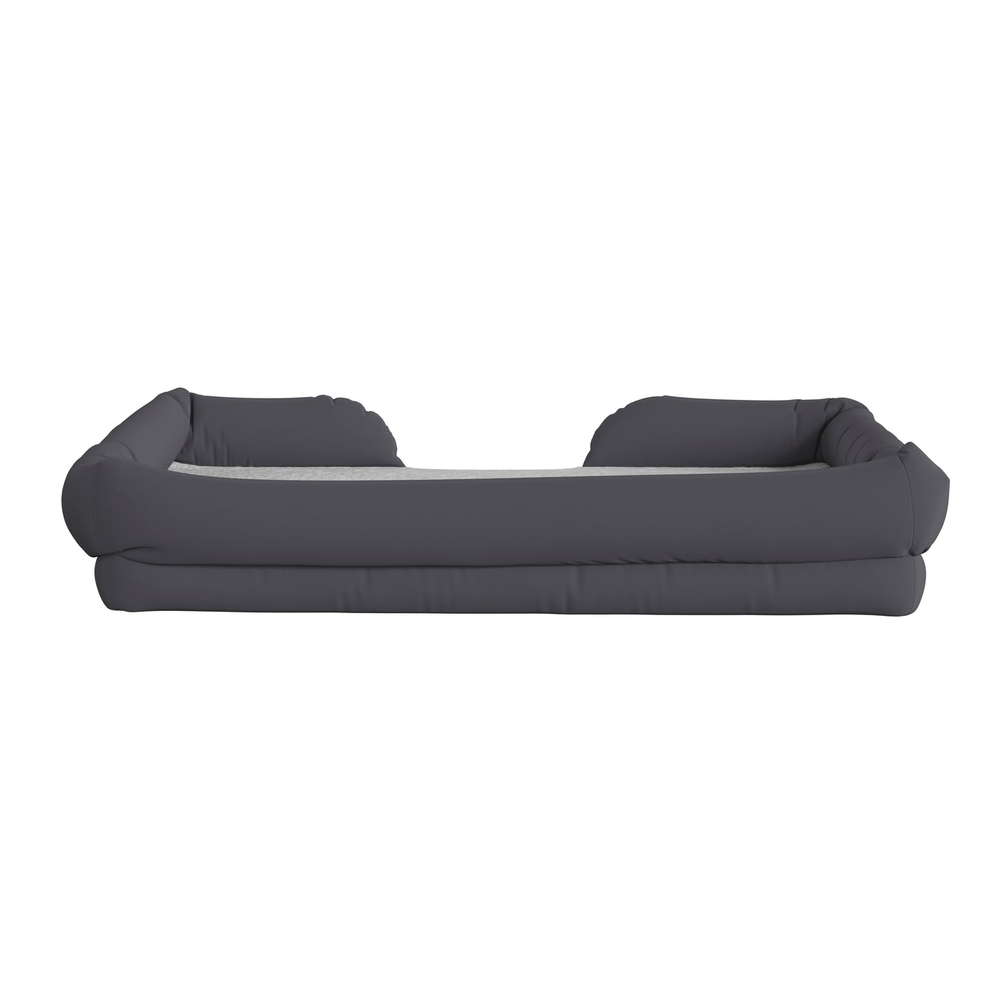 Cooper Orthopedic Comfy Memory Foam Joint Relief Bolster Dog Bed for Dogs up to 44 LBS. - Removable & Washable Cover, Non-Slip Bottom Gray AJ-ORTHO-00190-GY-GG