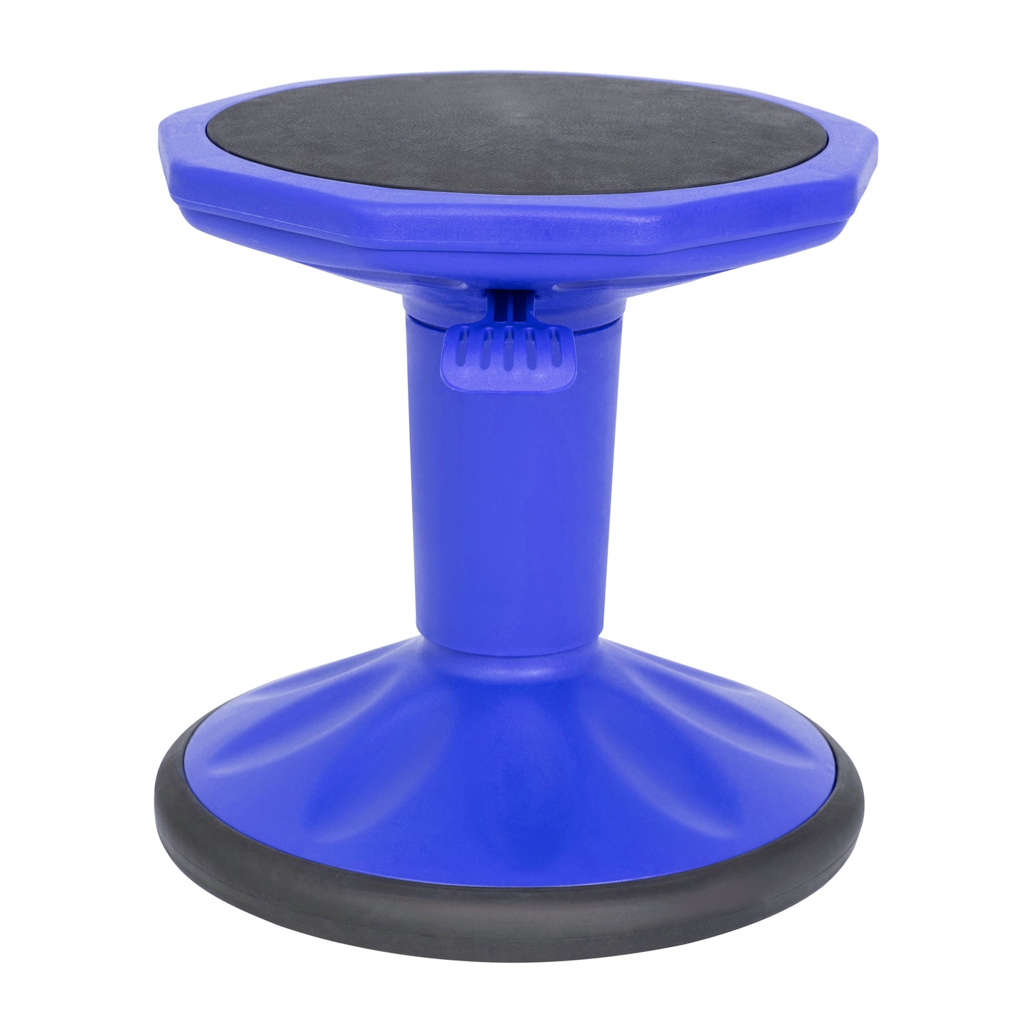 Carter Adjustable Height Kids Flexible Active Stool for Classroom and Home with Non-Skid Bottom in Blue, 14" - 18" Seat Height Blue