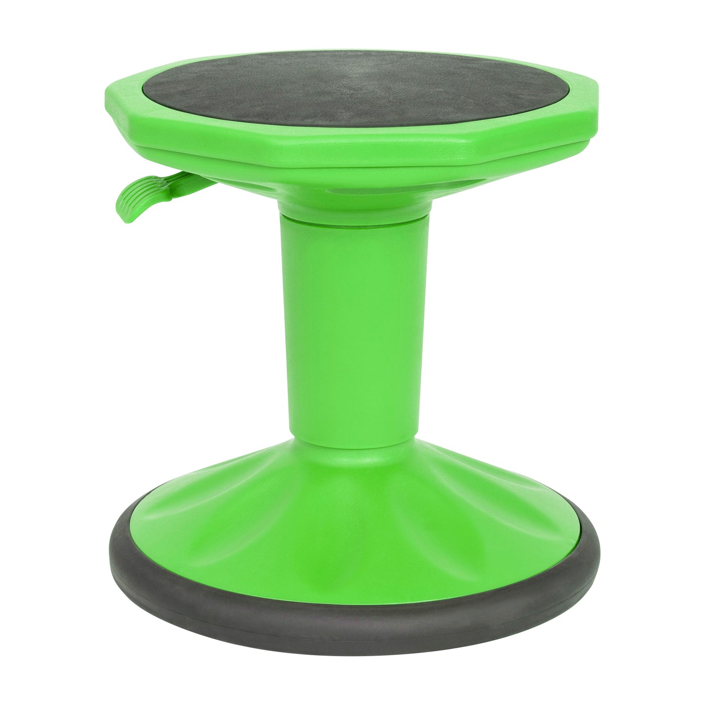 Carter Adjustable Height Kids Flexible Active Stool for Classroom and Home with Non-Skid Bottom in Green, 14" - 18" Seat Height Green