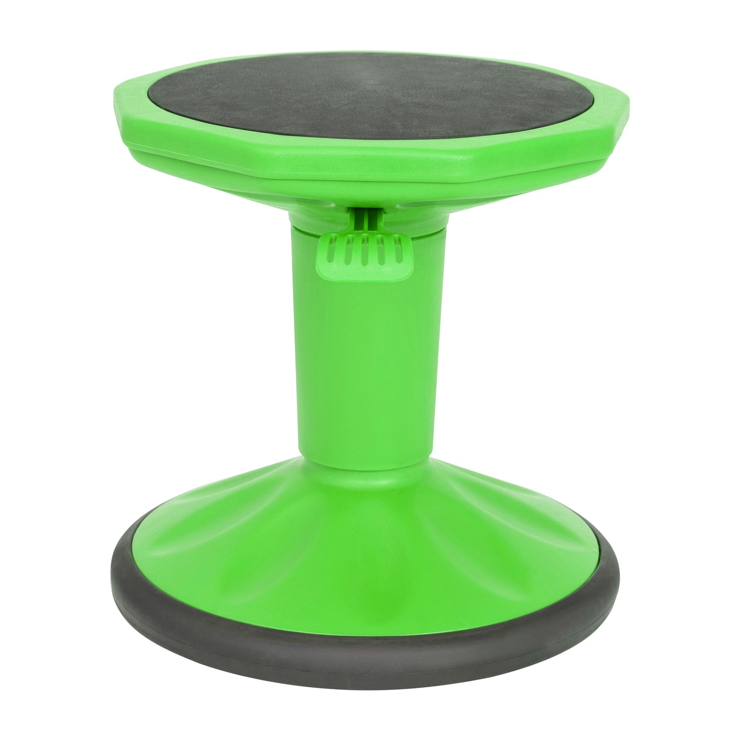 Carter Adjustable Height Kids Flexible Active Stool for Classroom and Home with Non-Skid Bottom in Green, 14" - 18" Seat Height Green