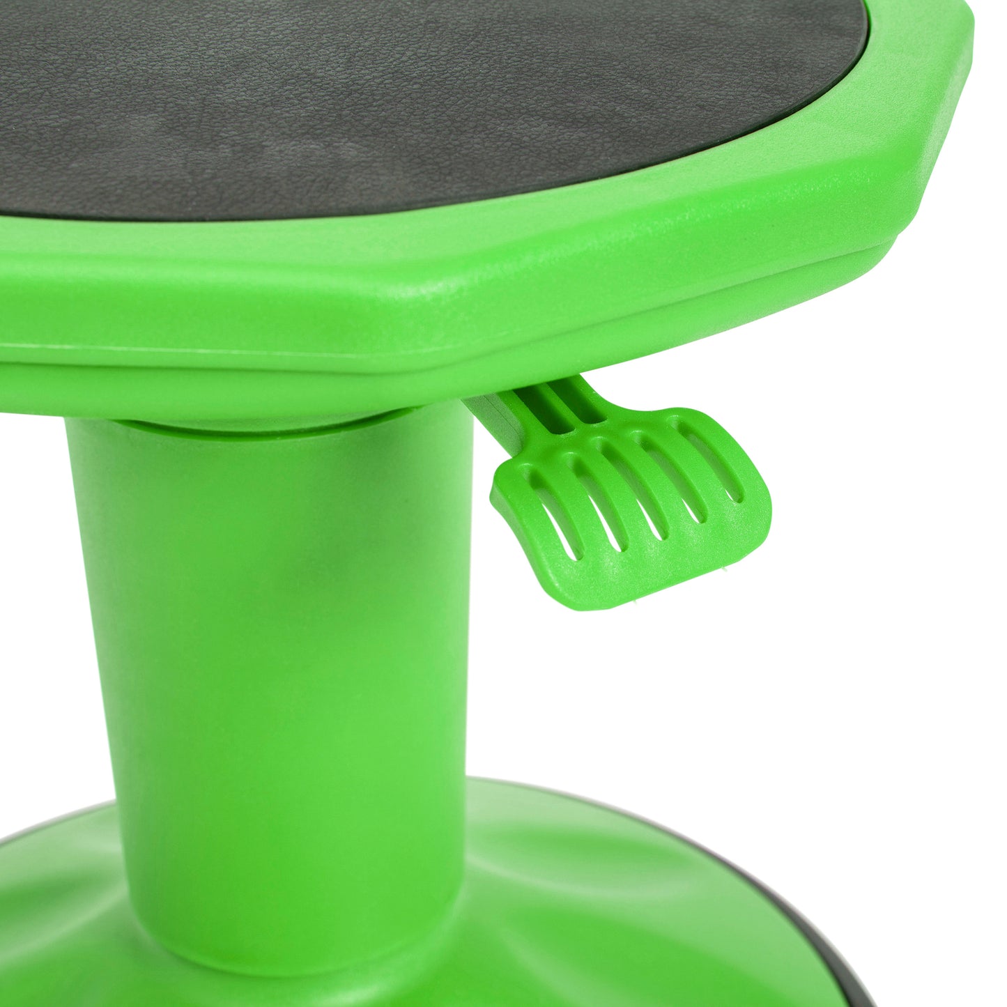 Carter Adjustable Height Kids Flexible Active Stool for Classroom and Home with Non-Skid Bottom in Green, 14" - 18" Seat Height Green