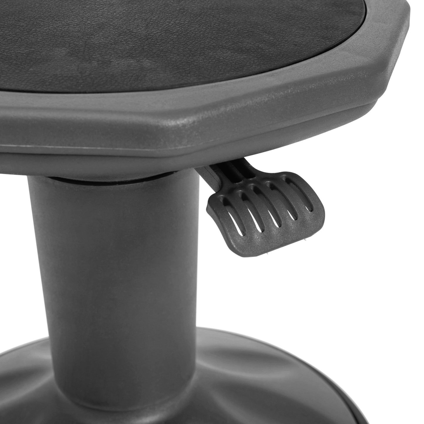 Carter Adjustable Height Kids Flexible Active Stool for Classroom and Home with Non-Skid Bottom in Gray, 14" - 18" Seat Height Gray