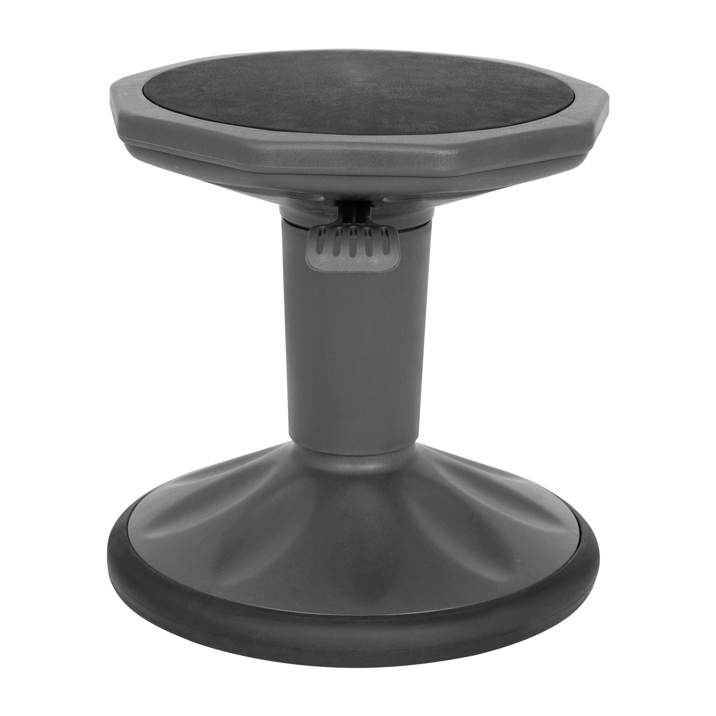Carter Adjustable Height Kids Flexible Active Stool for Classroom and Home with Non-Skid Bottom in Gray, 14" - 18" Seat Height Gray