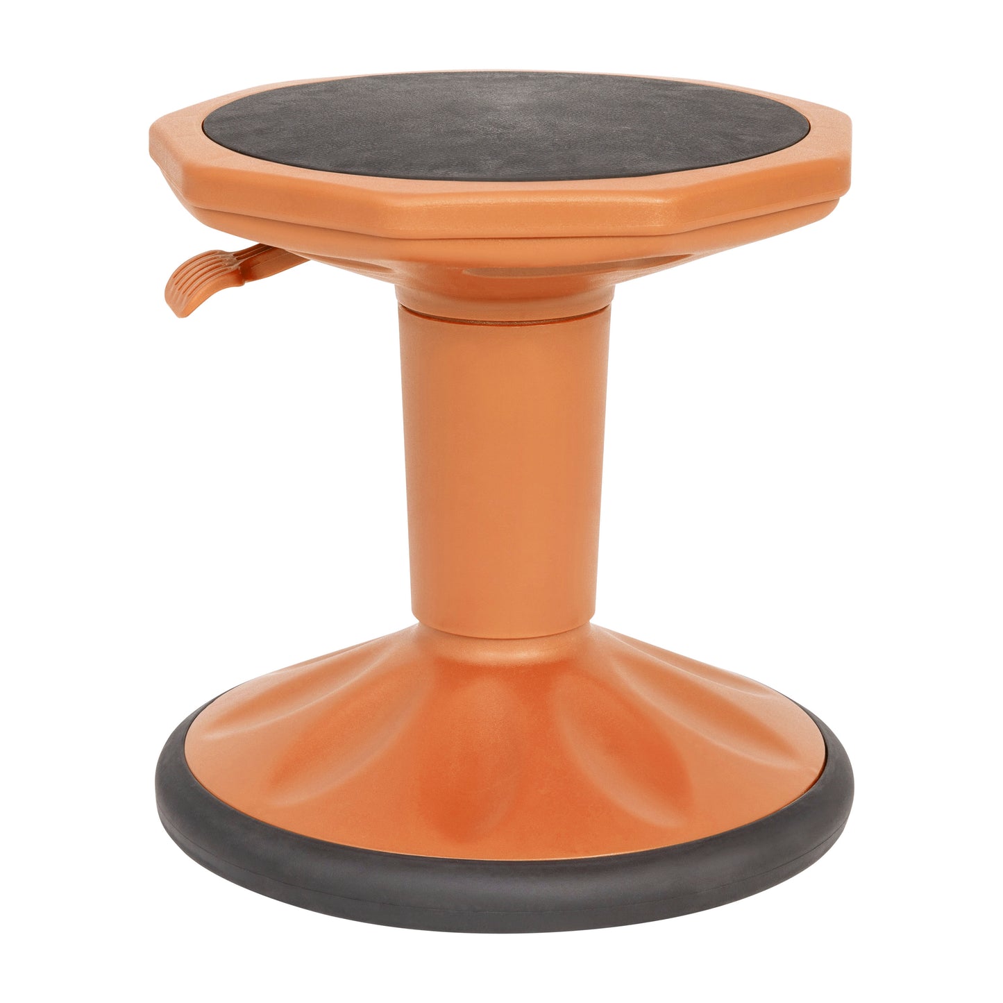 Carter Adjustable Height Kids Flexible Active Stool for Classroom and Home with Non-Skid Bottom in Orange, 14" - 18" Seat Height Orange