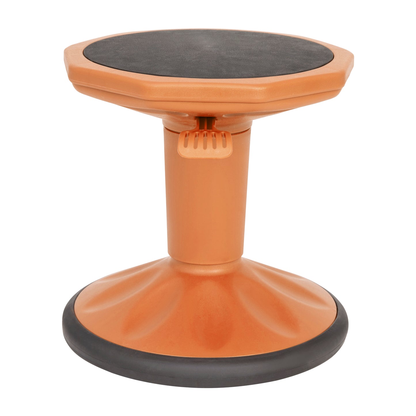 Carter Adjustable Height Kids Flexible Active Stool for Classroom and Home with Non-Skid Bottom in Orange, 14" - 18" Seat Height Orange