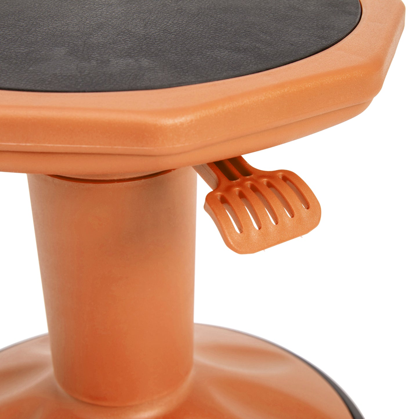 Carter Adjustable Height Kids Flexible Active Stool for Classroom and Home with Non-Skid Bottom in Orange, 14" - 18" Seat Height Orange