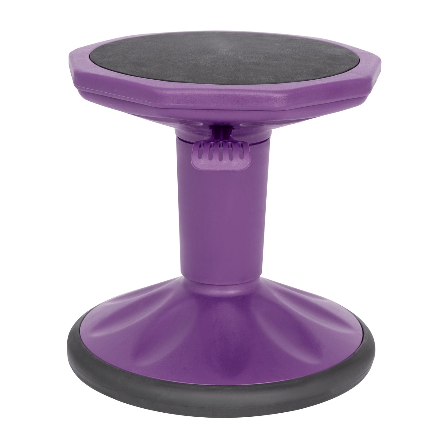 Carter Adjustable Height Kids Flexible Active Stool for Classroom and Home with Non-Skid Bottom in Purple, 14" - 18" Seat Height Purple