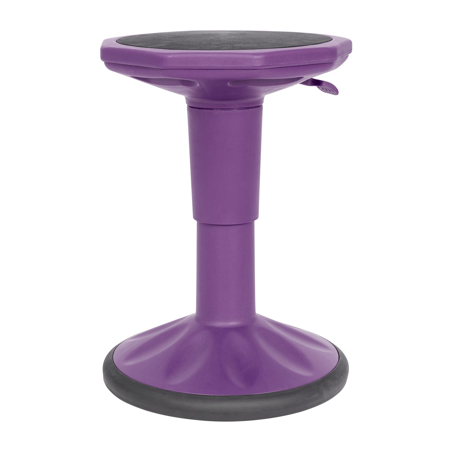 Carter Adjustable Height Kids Flexible Active Stool for Classroom and Home with Non-Skid Bottom in Purple, 14" - 18" Seat Height Purple