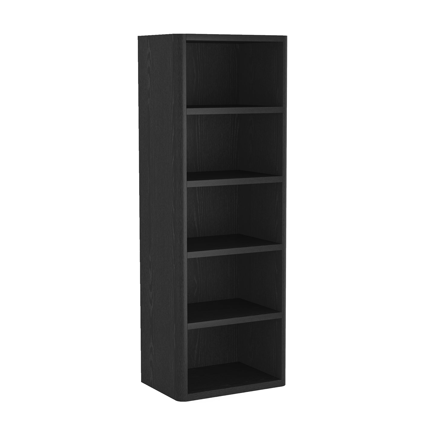 Rivington Modern 28" Open Bookcase in Black BC003-BK