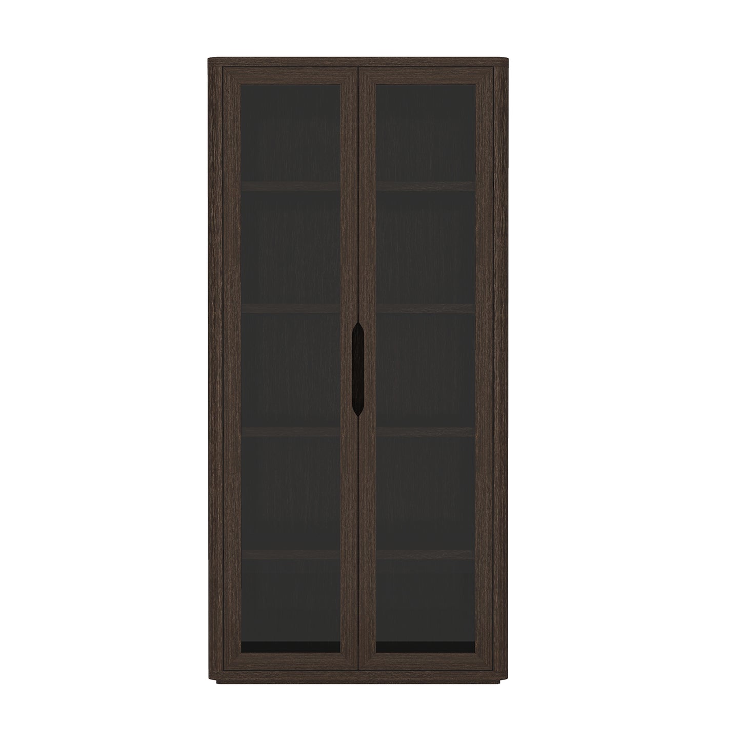 Rivington Modern 38" Bookcase Cabinet in Walnut BC005-BR
