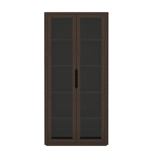 Rivington Modern 38" Bookcase Cabinet in Walnut BC005-BR