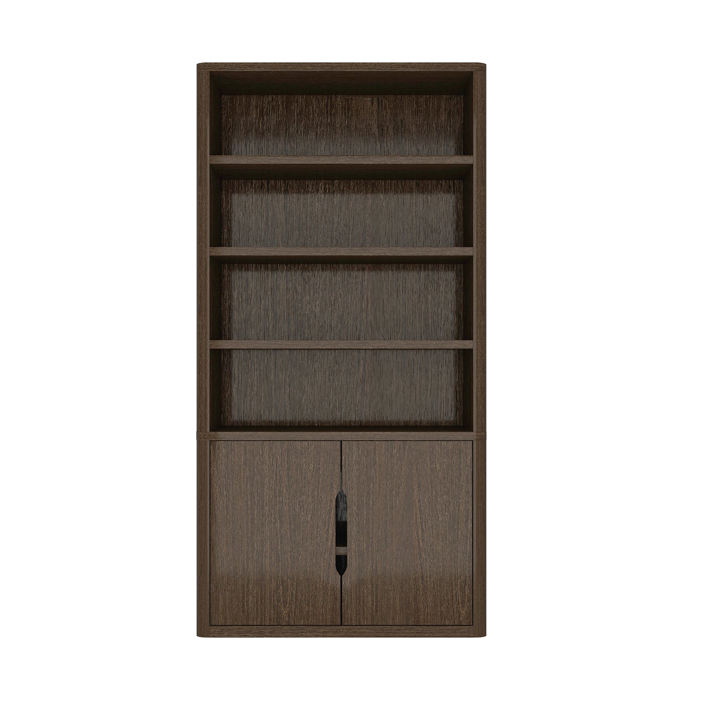 Rivington Modern 40" Bookcase Cabinet in Walnut BC006-BR