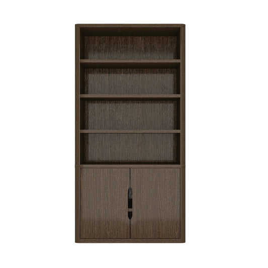 Rivington Modern 40" Bookcase Cabinet in Walnut BC006-BR