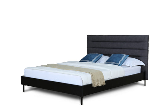 Manhattan Comfort Schwamm Queen Bed in Grey BD004-QN-GY