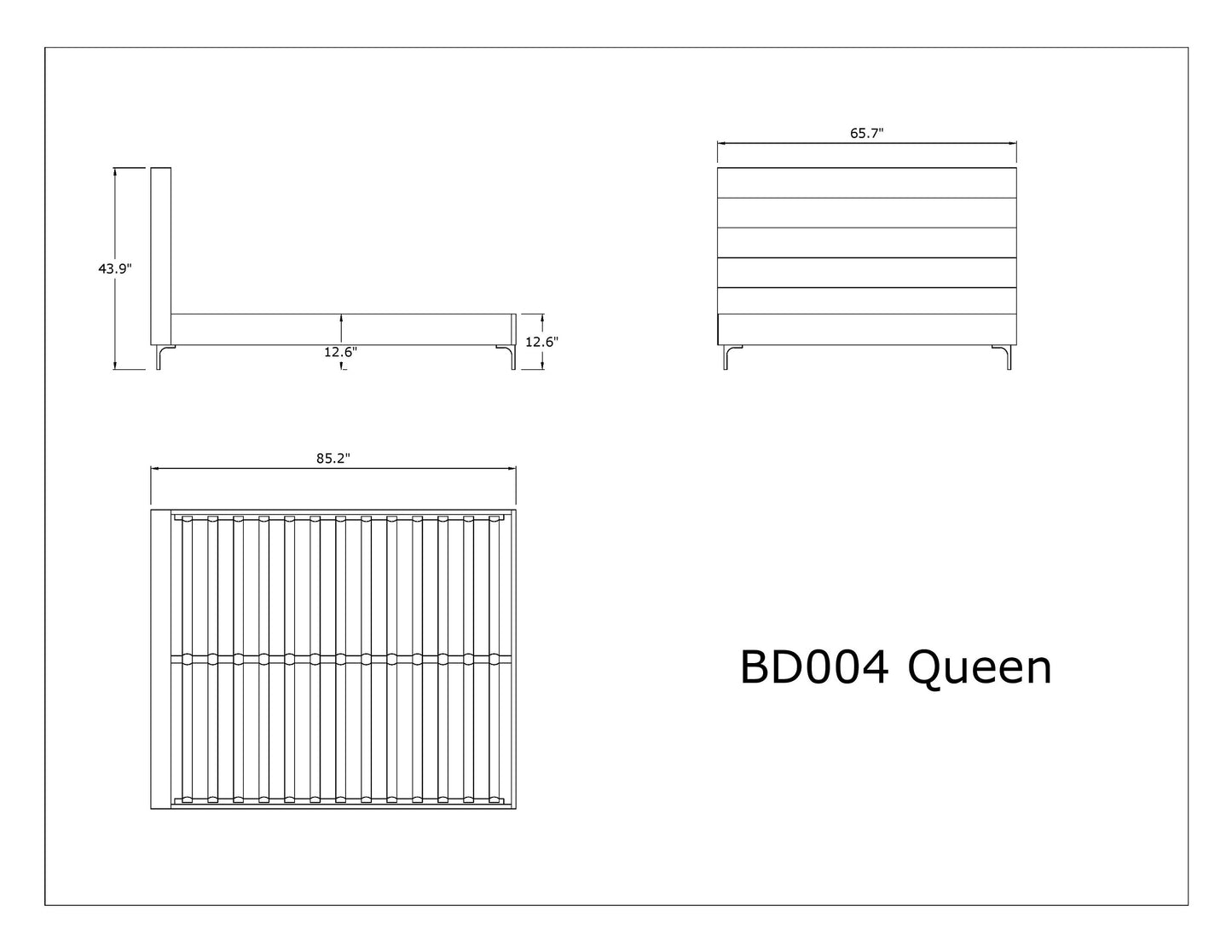 Manhattan Comfort Schwamm Full-Size and Queen Bed