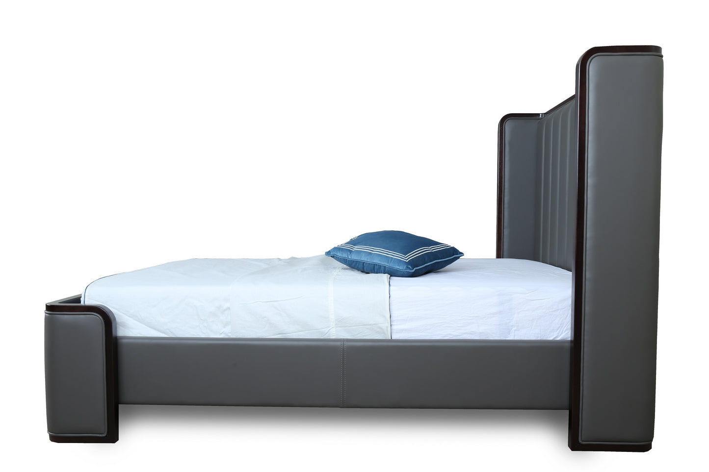 Manhattan Comfort Kingdom Graphite Queen Bed BD005-QN-GP