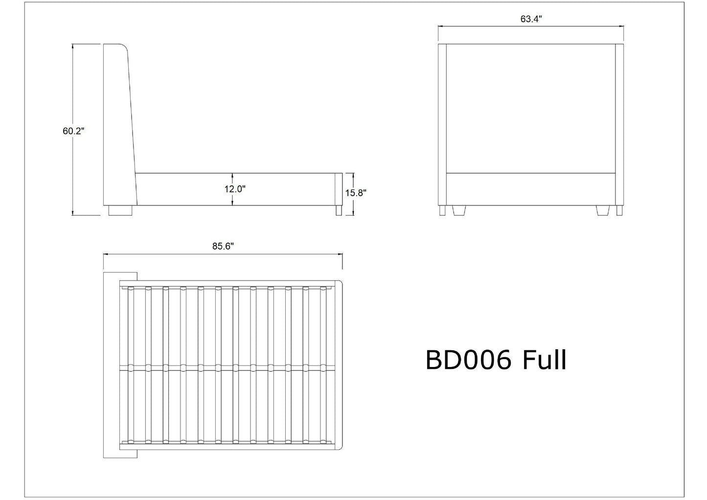 Manhattan Comfort Parlay Full and Queen Bed Collection