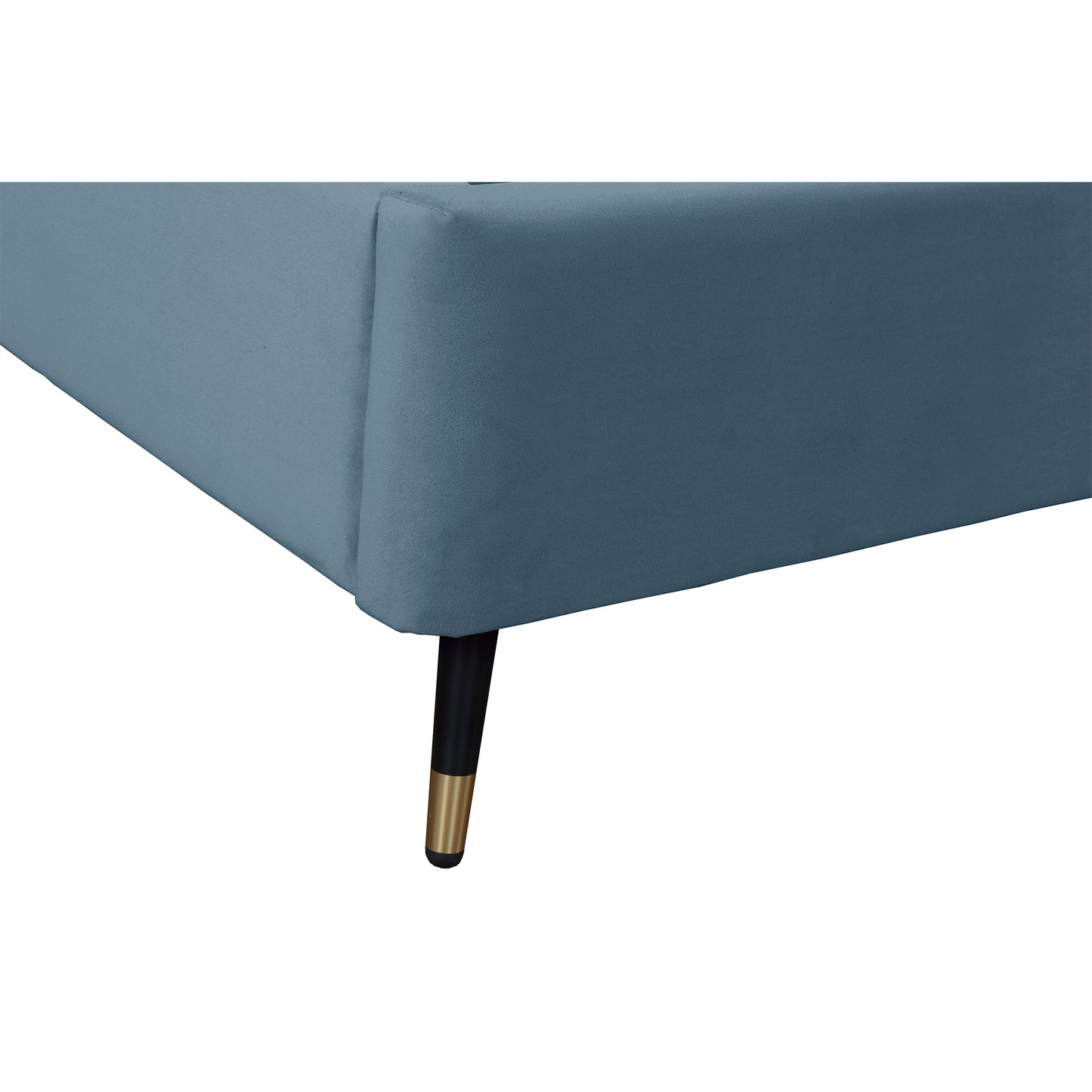 Crosby Modern Upholstered Velvet Full Bed in Blue BD009-FL-BL