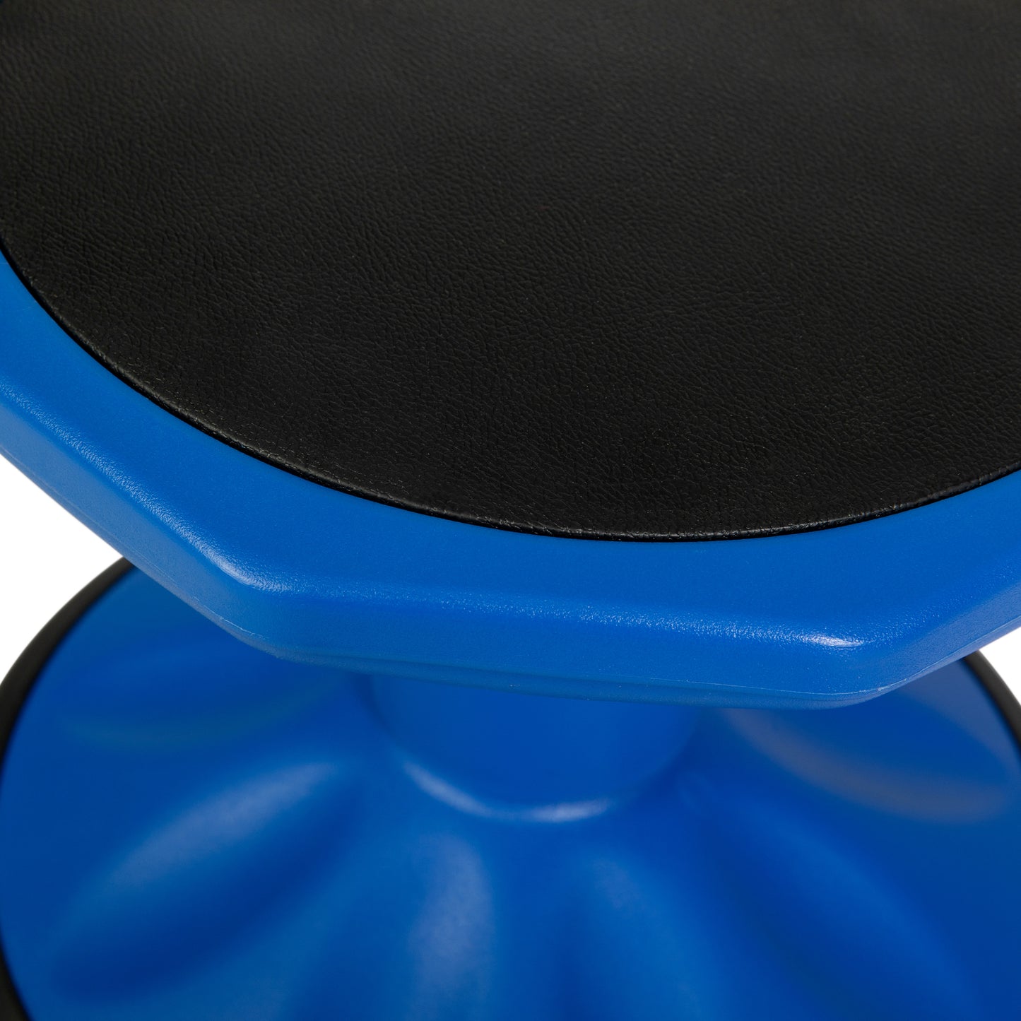 Lucas Fixed Height Kids Flexible Active Stool for Classroom and Home with Non-Skid Bottom in Blue, 14" Seat Height Blue