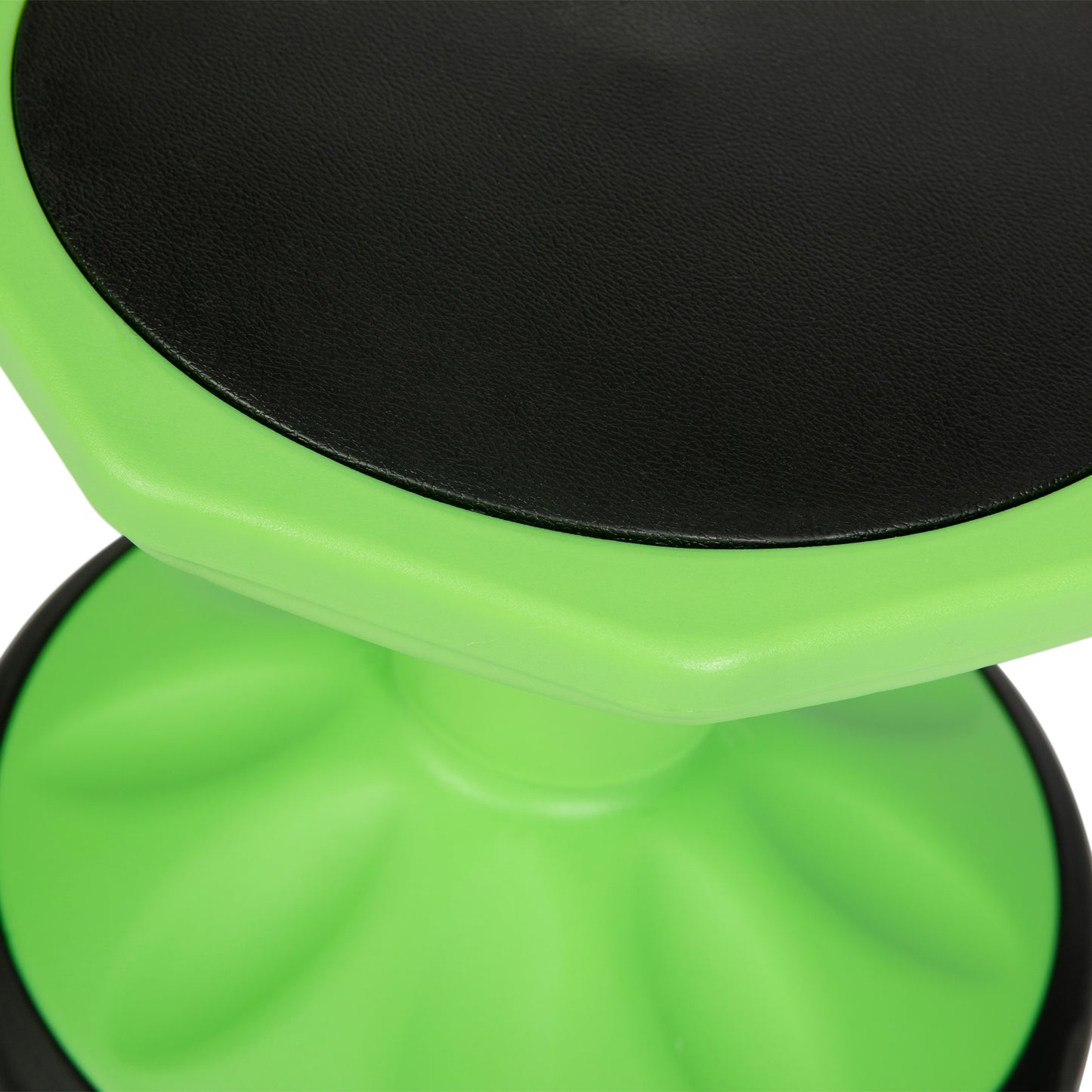 Lucas Fixed Height Kids Flexible Active Stool for Classroom and Home with Non-Skid Bottom in Green, 16" Seat Height Green BFT-9001F-16-GRN-GG