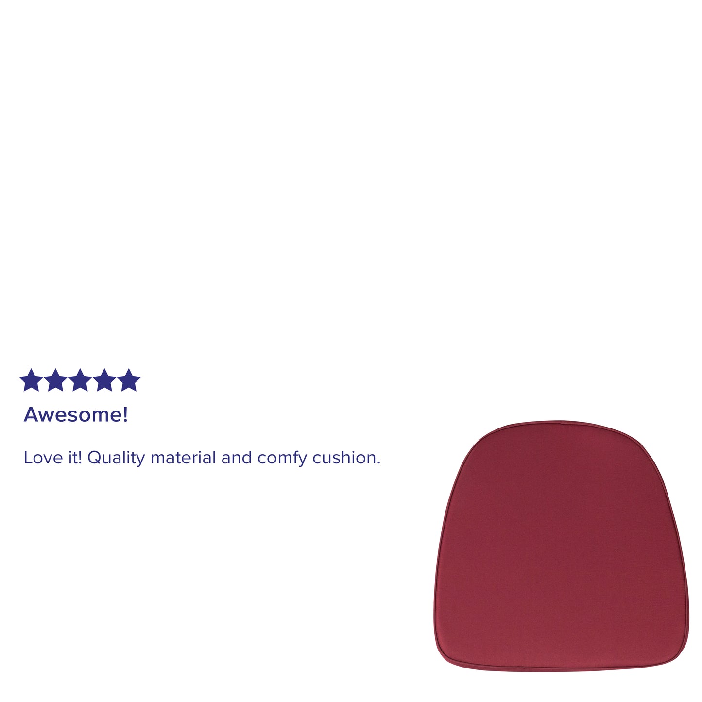 Louise Soft Burgundy Fabric Chiavari Chair Cushion Burgundy