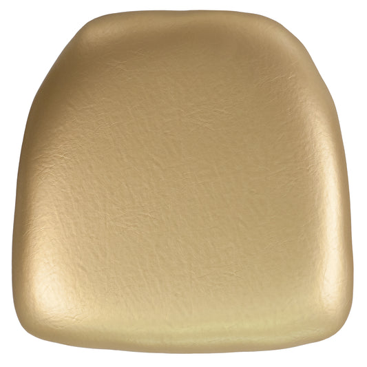 Louise Hard Gold Vinyl Chiavari Chair Cushion Gold Vinyl