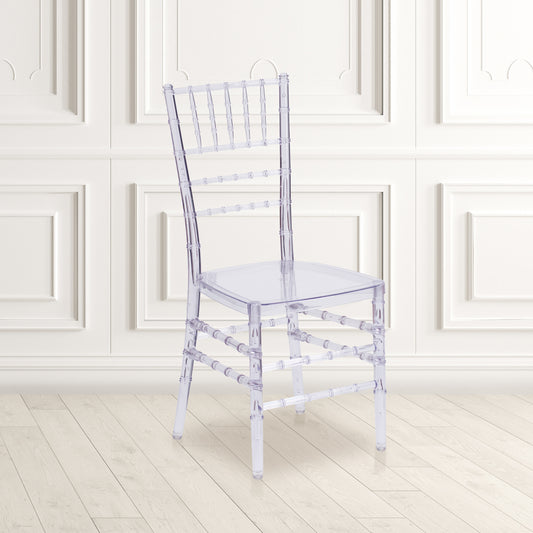 Flash Elegance Crystal Ice Stacking Chiavari Chair Crystal Ice