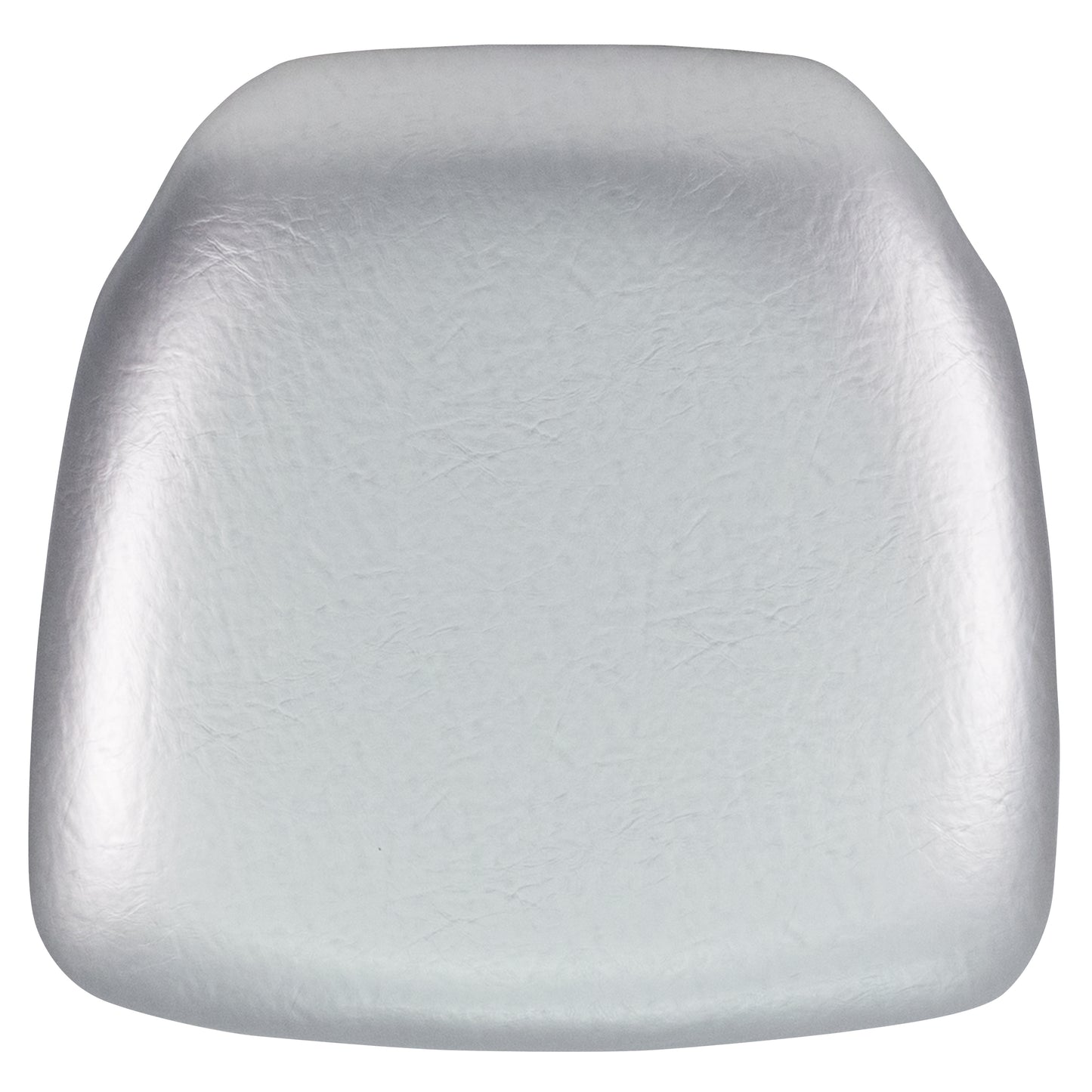 Louise Hard Silver Vinyl Chiavari Chair Cushion Silver Vinyl