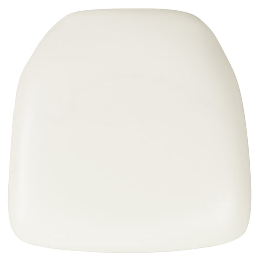 Louise Hard White Vinyl Chiavari Chair Cushion White Vinyl