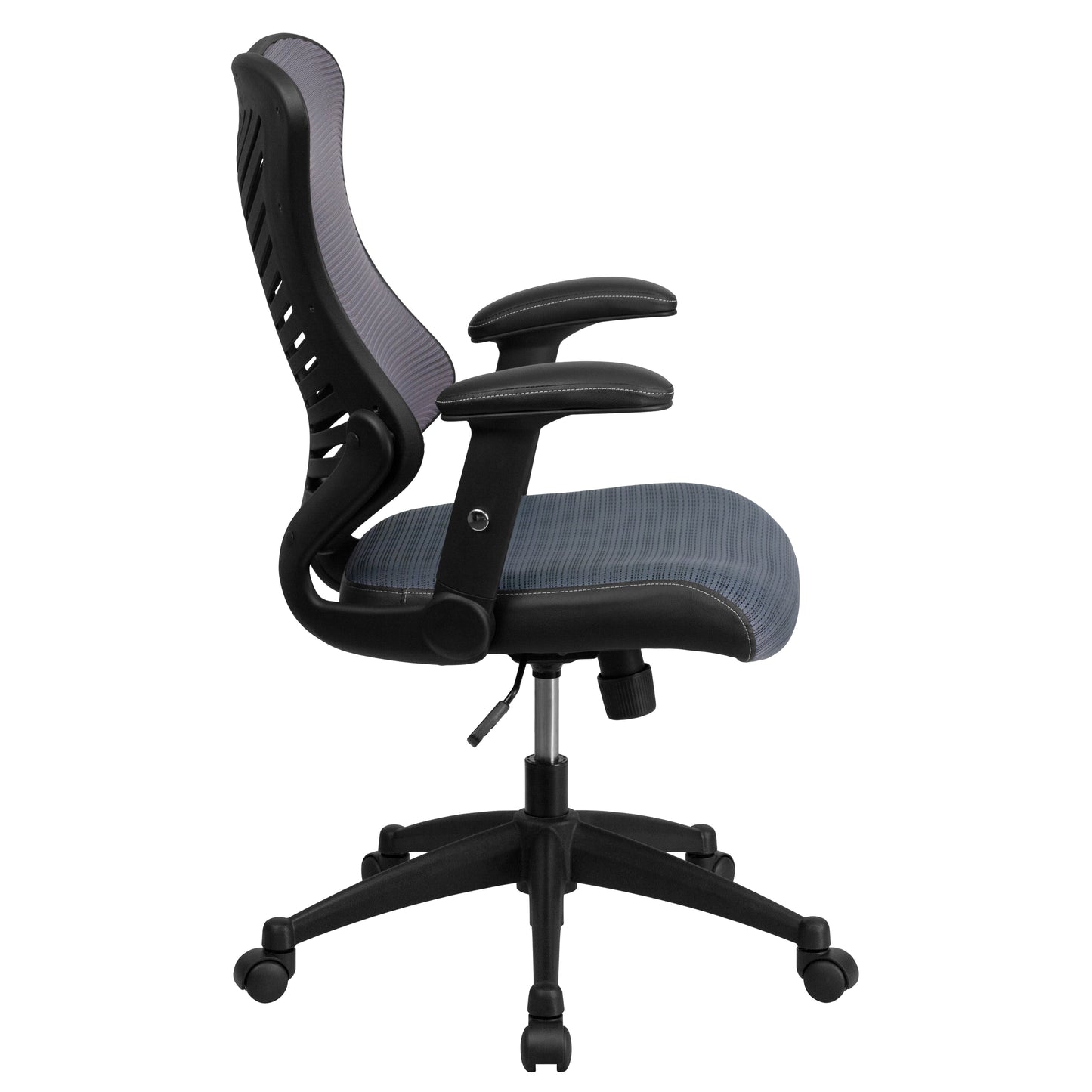 Kale High Back Designer Gray Mesh Executive Swivel Ergonomic Office Chair with Adjustable Arms Gray Mesh BL-ZP-806-GY-GG