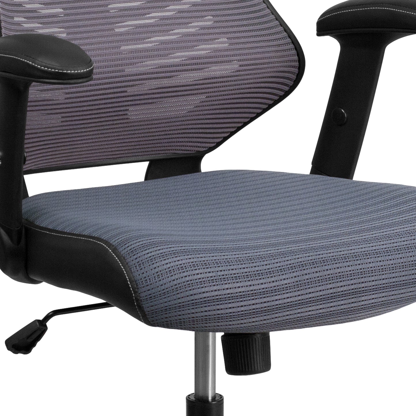 Kale High Back Designer Gray Mesh Executive Swivel Ergonomic Office Chair with Adjustable Arms Gray Mesh BL-ZP-806-GY-GG