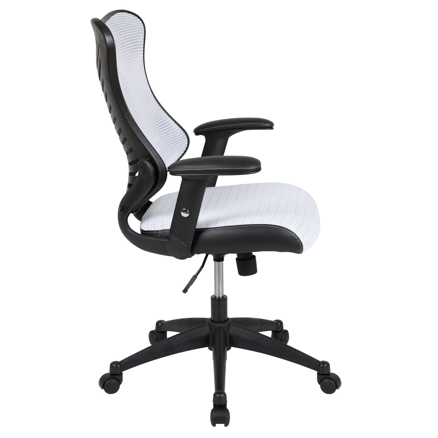 Kale High Back Designer White Mesh Executive Swivel Ergonomic Office Chair with Adjustable Arms White Mesh