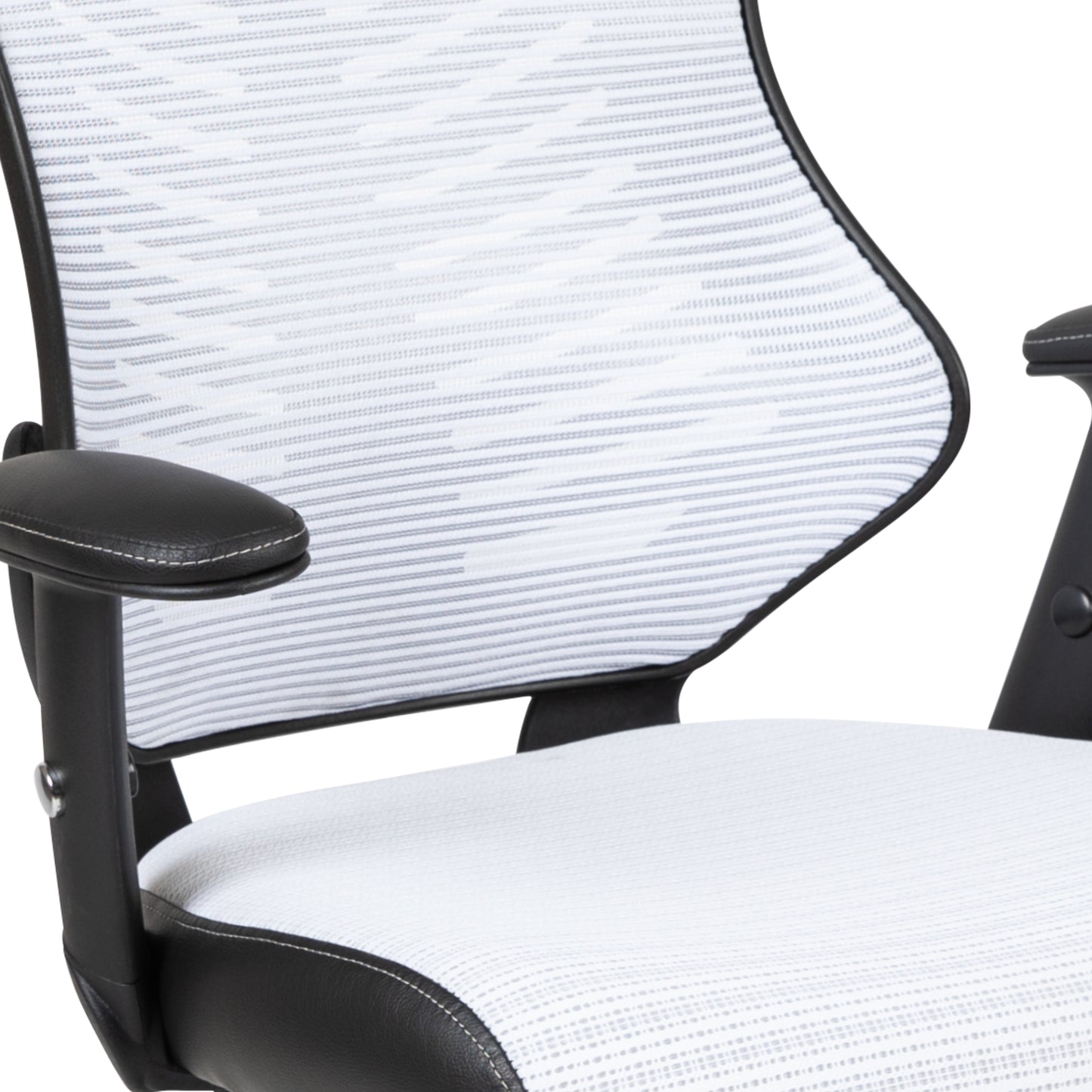 Kale High Back Designer White Mesh Executive Swivel Ergonomic Office Chair with Adjustable Arms White Mesh
