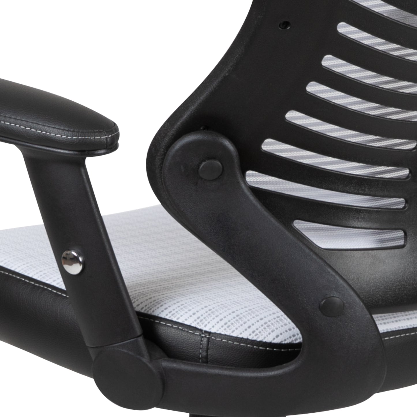 Kale High Back Designer White Mesh Executive Swivel Ergonomic Office Chair with Adjustable Arms White Mesh
