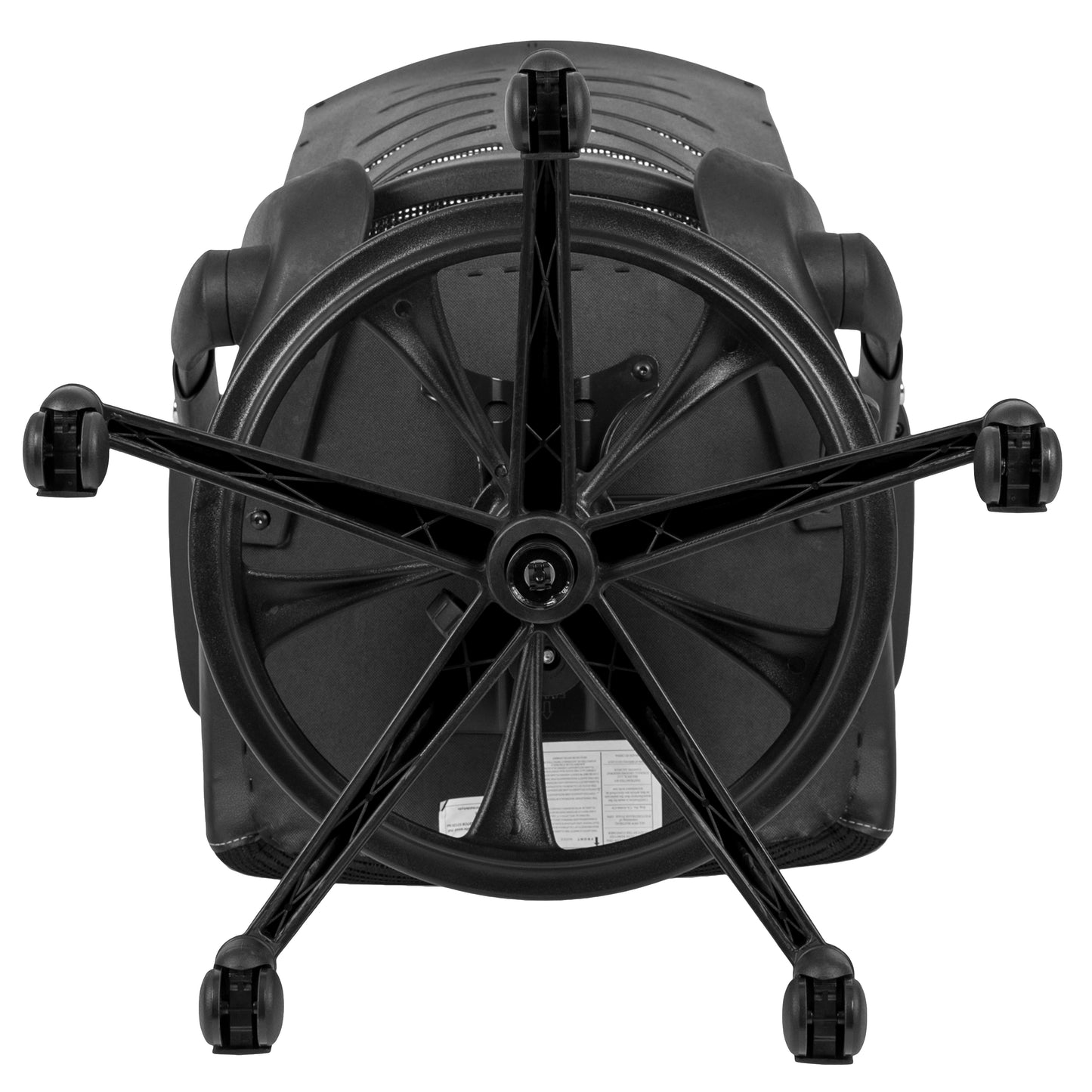 Kale High Back Black Mesh Spine-Back Ergonomic Drafting Chair with Adjustable Foot Ring and Adjustable Flip-Up Arms Black