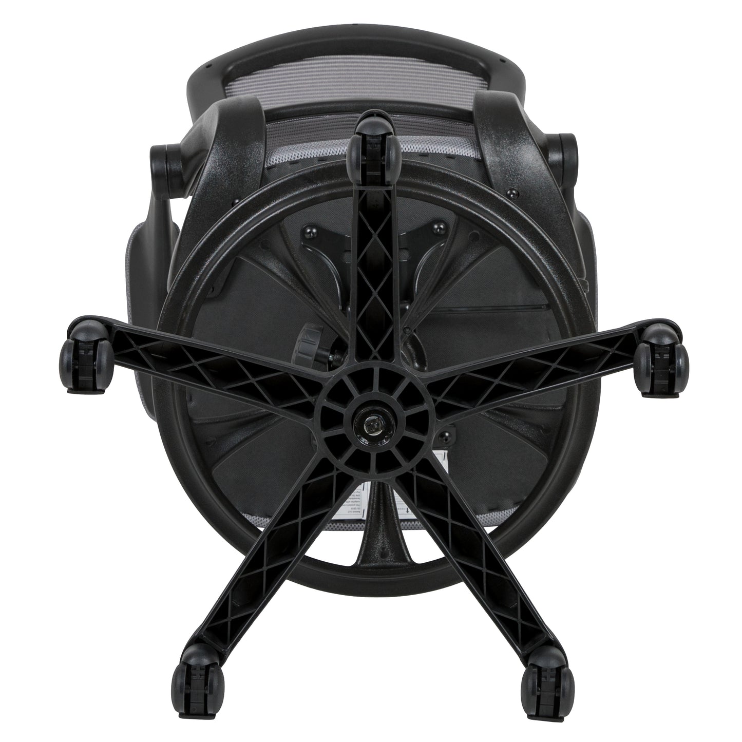 Kale Mid-Back Dark Gray Mesh Ergonomic Drafting Chair with Adjustable Foot Ring and Flip-Up Arms Dark Gray