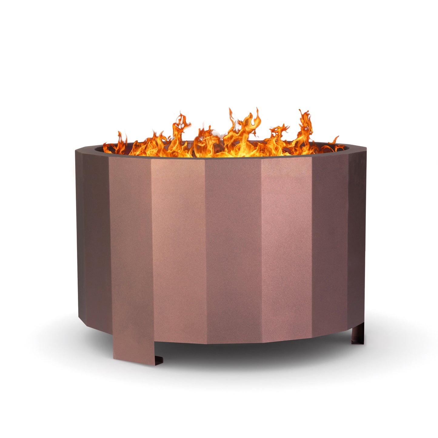 Titus Commercial Grade 27 inch Smokeless Outdoor Firepit, Natural Wood Burning Portable Fire Pit With Water-Resistant Cover, Bronze Bronze