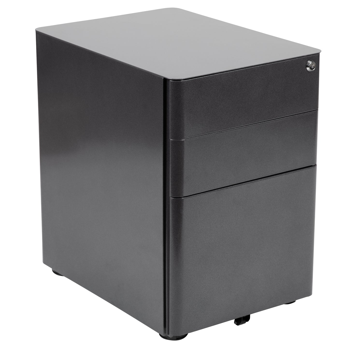 Stiles Work From Home Kit - Adjustable Computer Desk, Ergonomic Mesh Office Chair and Locking Mobile Filing Cabinet with Side Handles Black