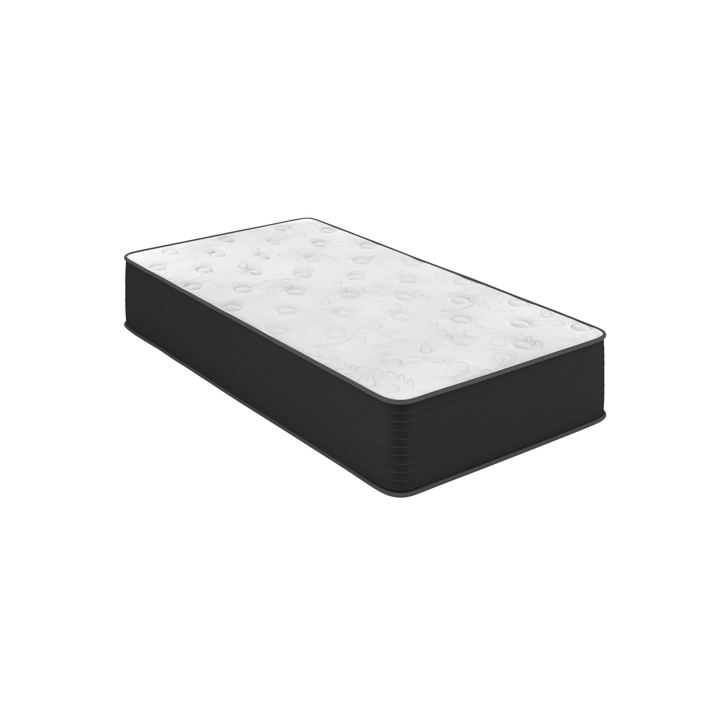 Dream Cooling Gel 12 Inch CertiPUR-US Certified Foam and Pocket Spring Hybrid Mattress, Twin Mattress in a Box White/Black