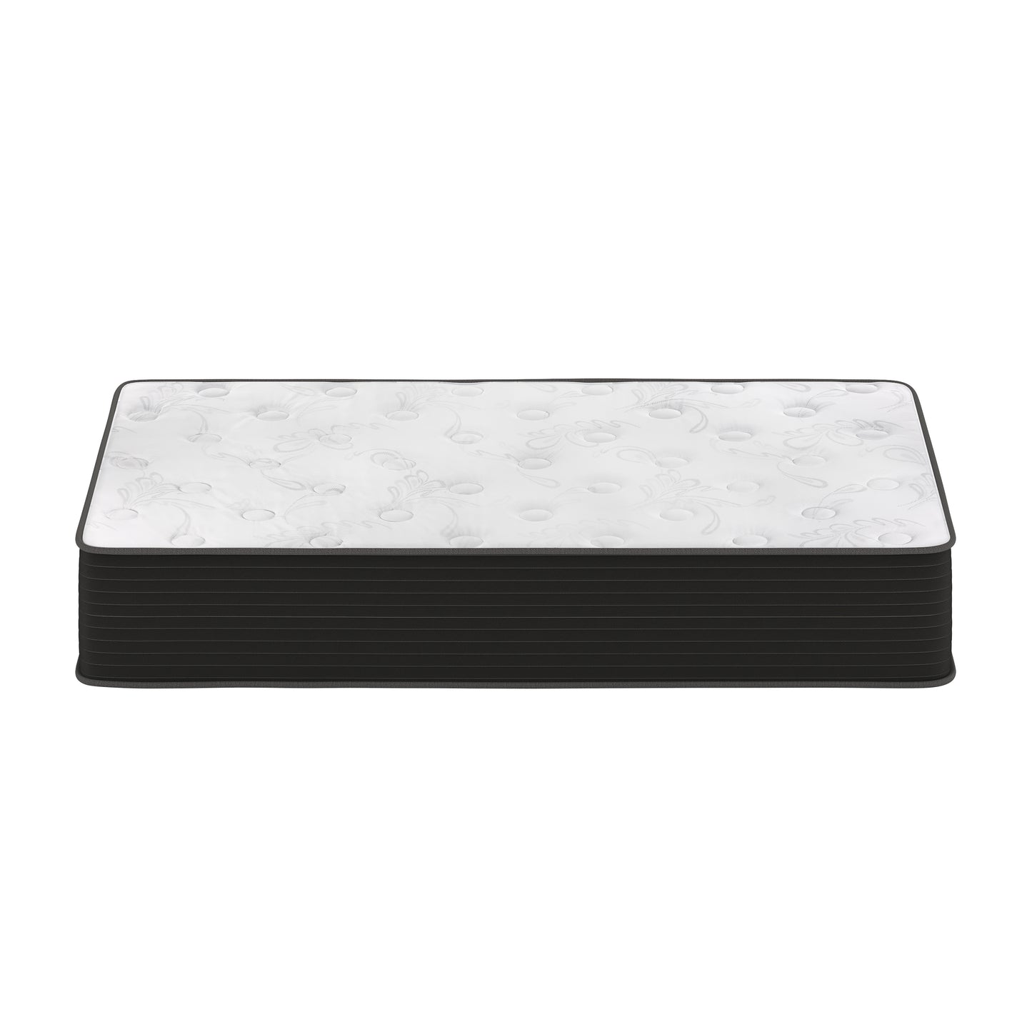 Dream Cooling Gel 12 Inch CertiPUR-US Certified Foam and Pocket Spring Hybrid Mattress, Twin Mattress in a Box White/Black