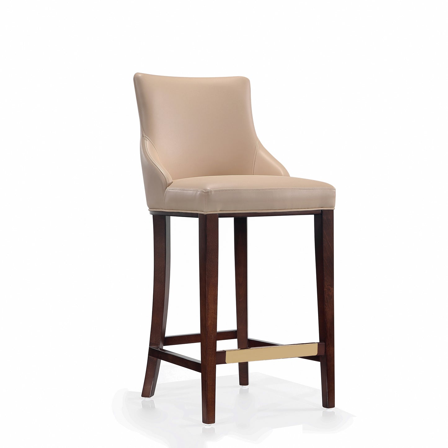 Shubert Modern Wood Upholstered Barstool in Tan BS019-TN