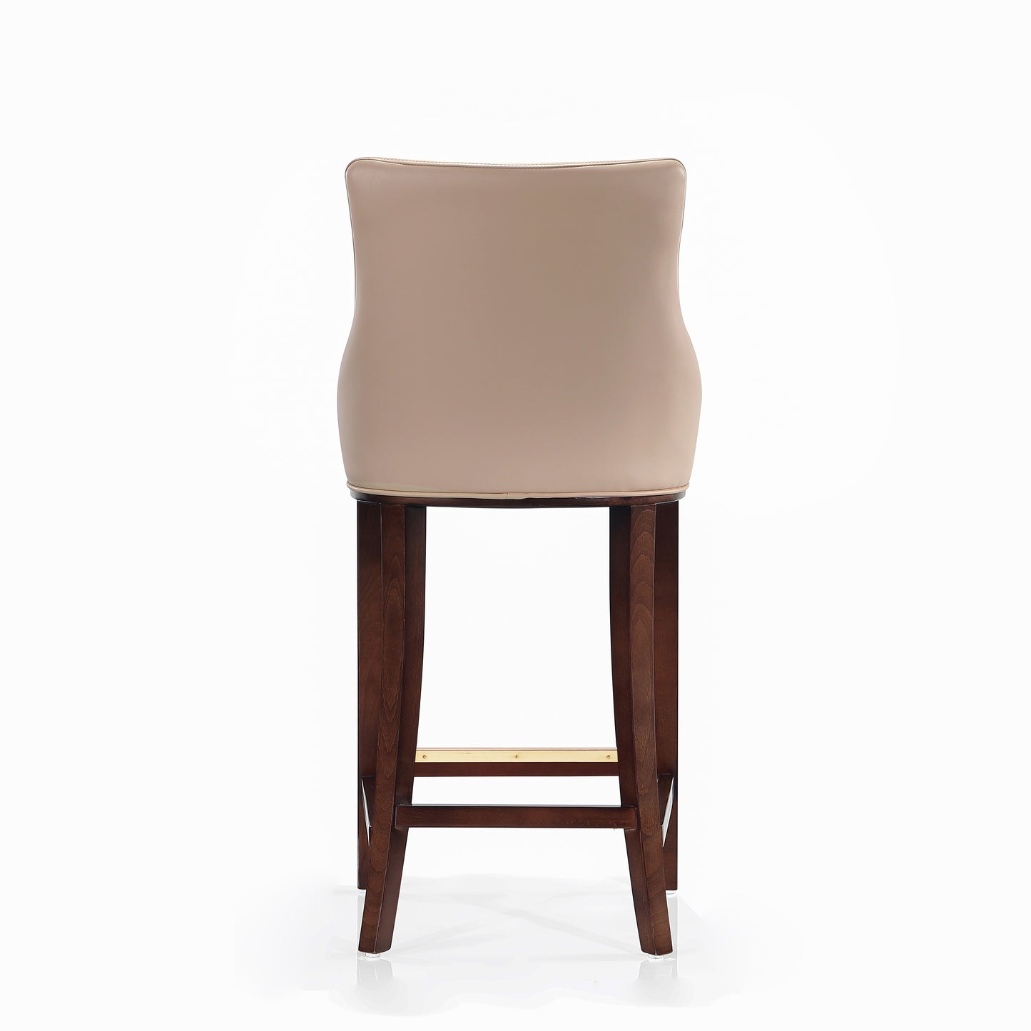 Shubert Modern Wood Upholstered Barstool in Tan BS019-TN