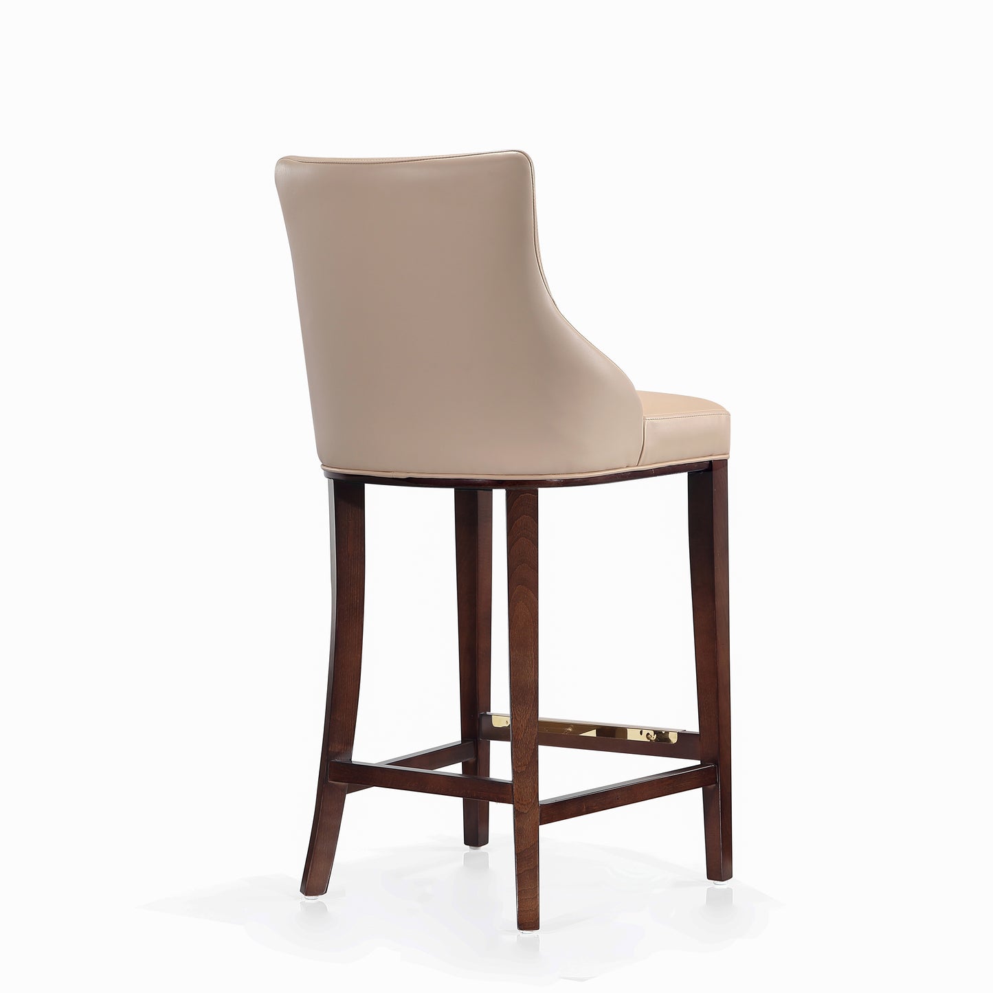 Shubert Modern Wood Upholstered Barstool in Tan BS019-TN