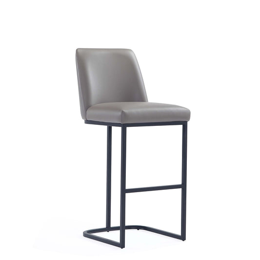 Manhattan Comfort Serena Modern Leatherette Upholstered Barstool and Counter Stool Set