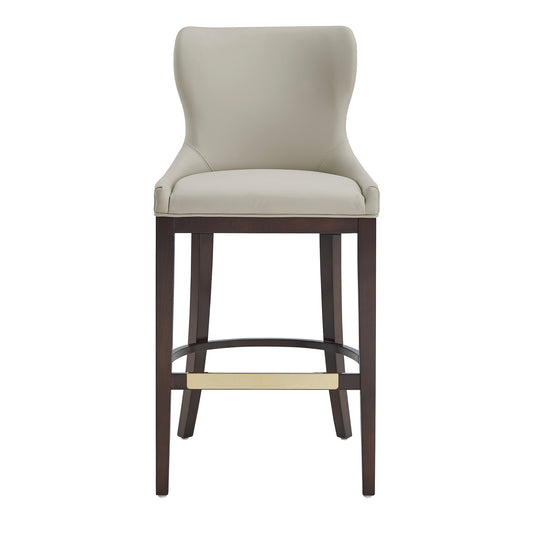 Blair Modern Wood Upholstered Barstool in Stone BS023-ST
