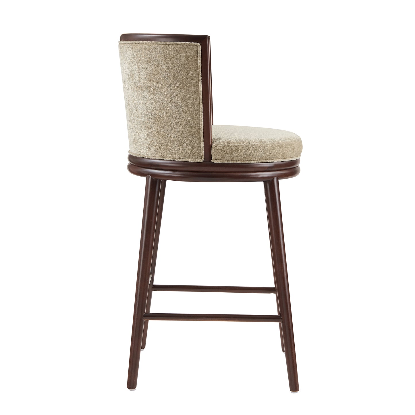 Evalyn Modern Wood Upholstered Barstool in Natural BS024-NA
