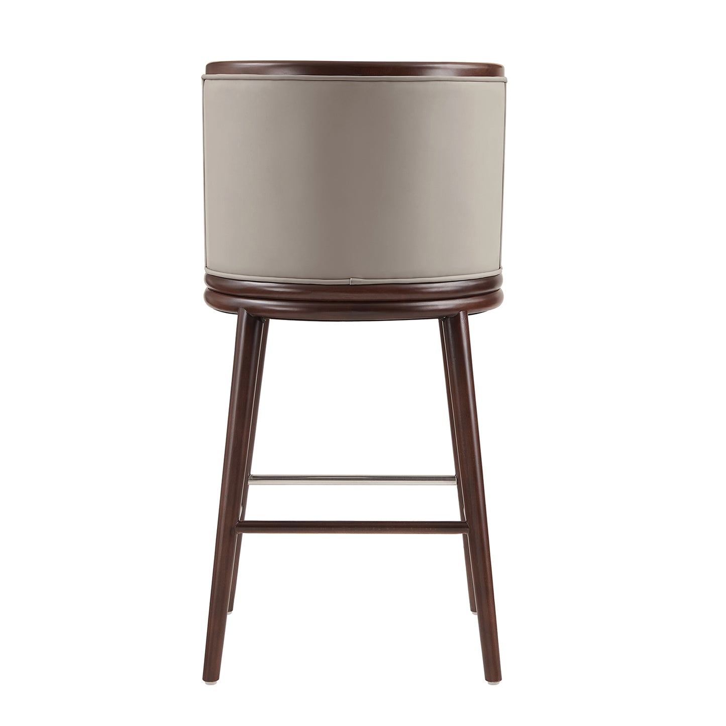 Evalyn Modern Wood Upholstered Barstool in Taupe BS024-TP