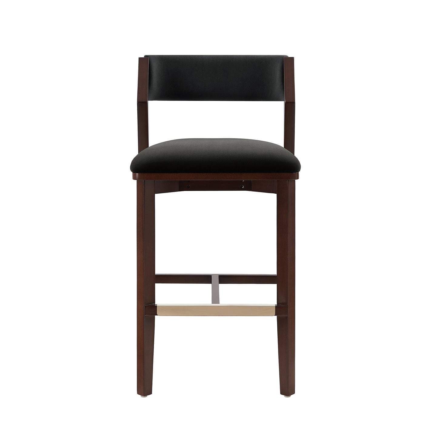 Patricia Modern Wood Upholstered Barstool in Black BS026-BK