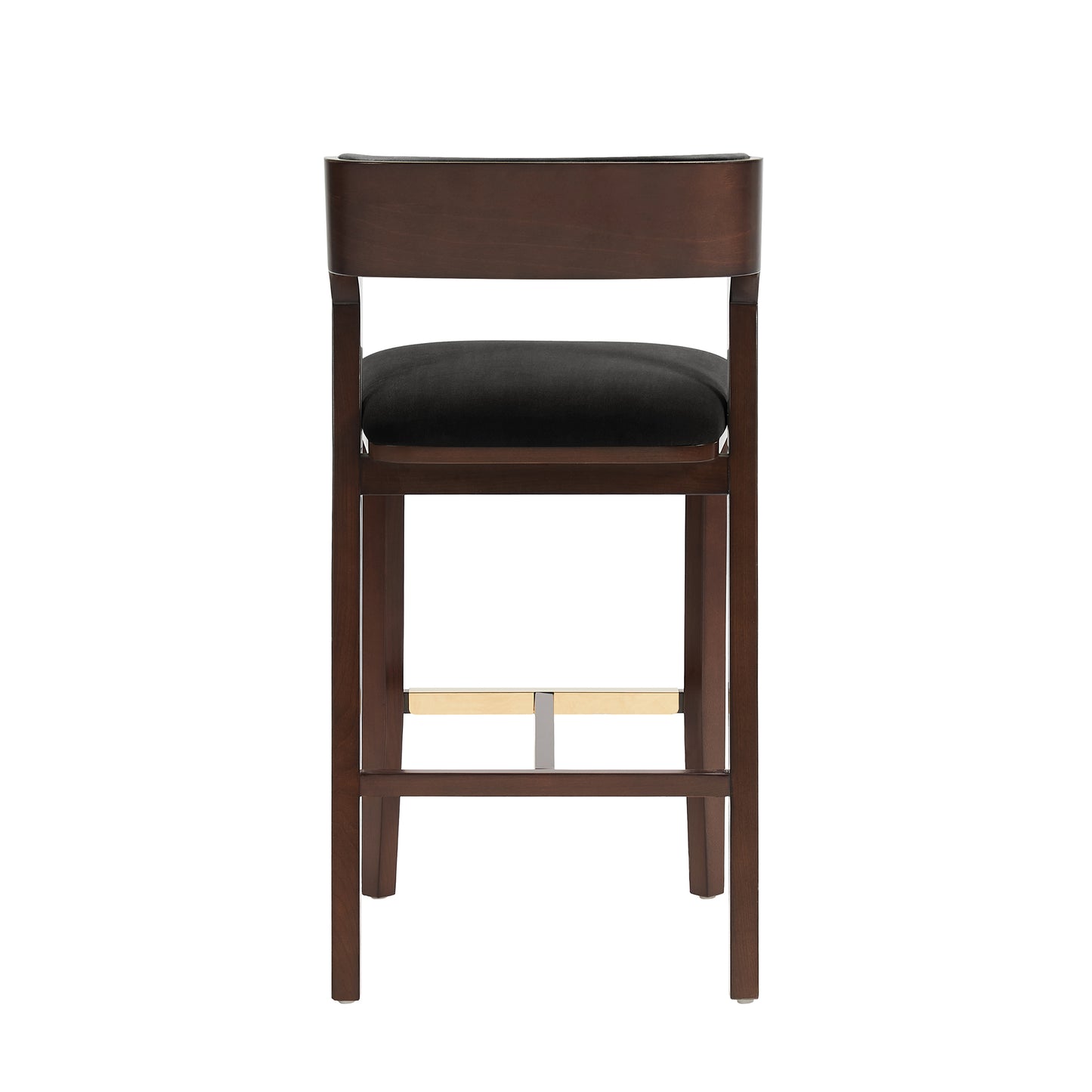 Patricia Modern Wood Upholstered Barstool in Black BS026-BK